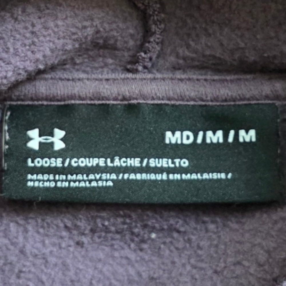Under Armour Medium Purple Funnel Neck Pullover Hoodie - Picture 2 of 9
